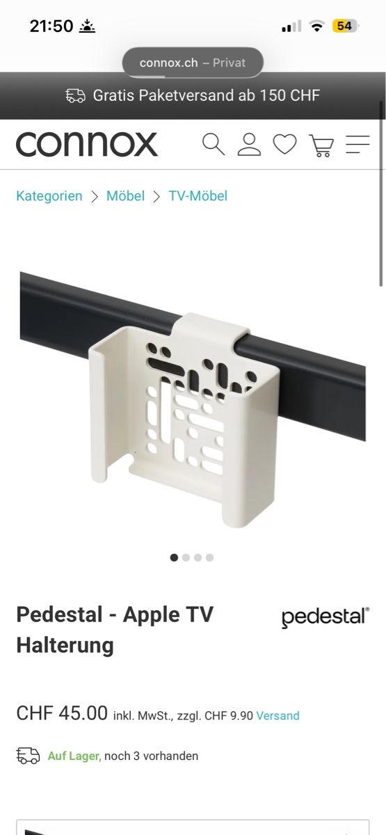 Wandhalterungen: Apple TV Mount (NEU) – Neu (gemäss Beschreibung) aus Bern von Blumentopf. 1