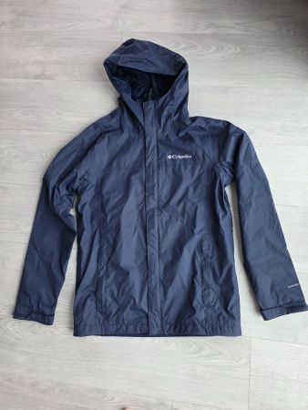 Columbia Regenjacke blau mit Kapuze Omni-tech  Gr.S