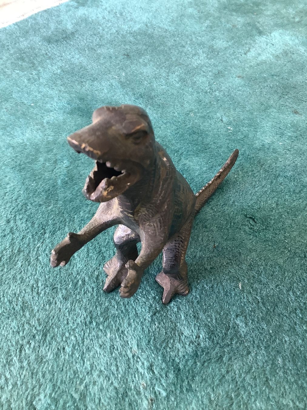 Statuette: Echse Dinosaurier aus Metall – Nuovo (secondo la descrizione) da Zürich venduto da Verde21 2