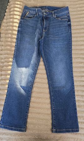 Damen Jeans blau Five-Pocket-Stil 