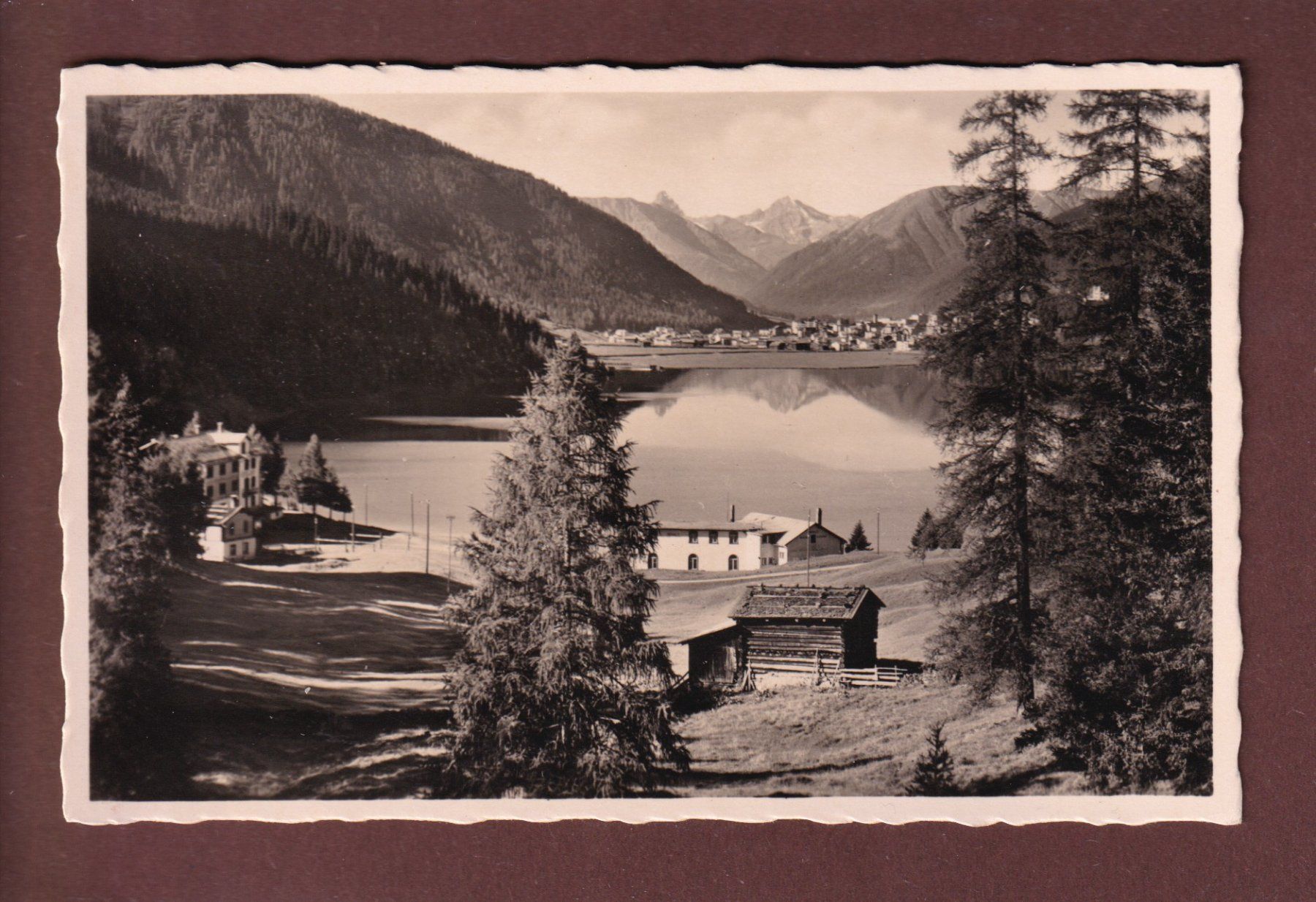 Cartoline postali: DAVOS - Am Davosersee – Usato da Pully venduto da nicecards