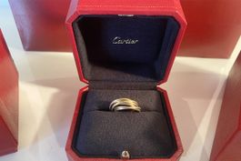 Cartier Trinity 7 Band Tricolor Goldring.