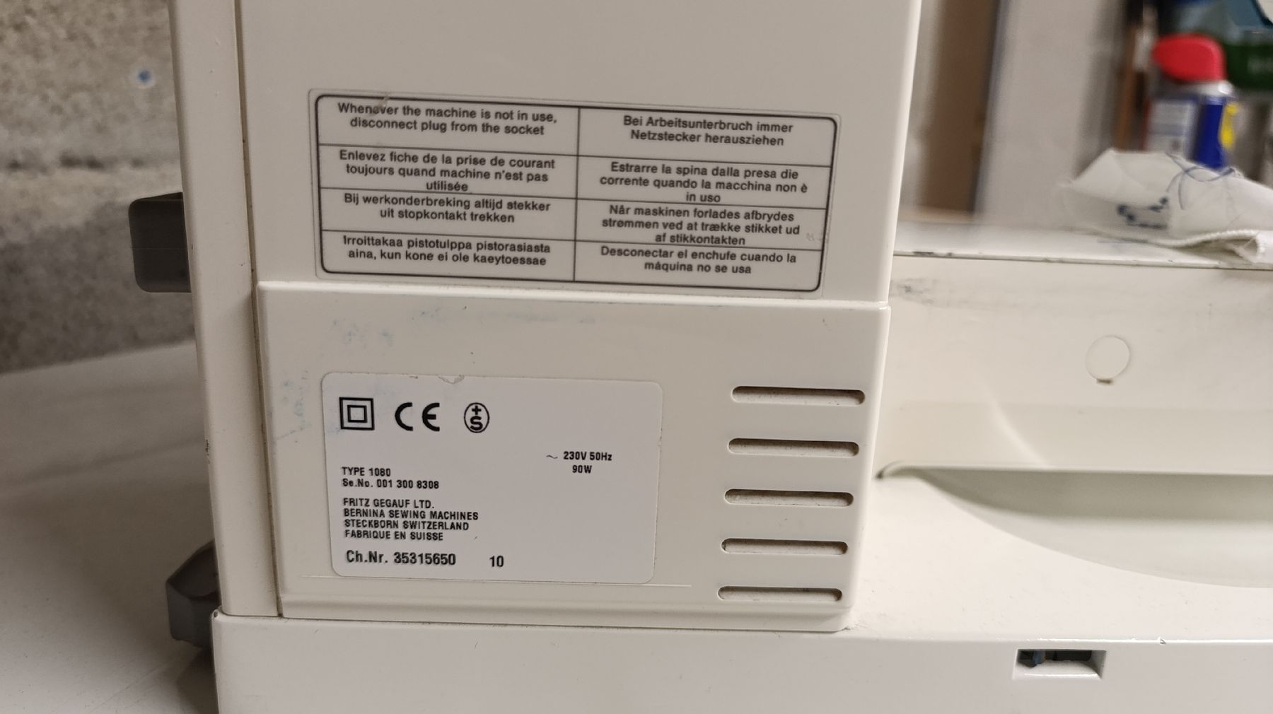 Bernina Macchine da cucire: Bernina Nähmaschine Calypso 50 – Usato da Berlens venduto da Stefo21 2