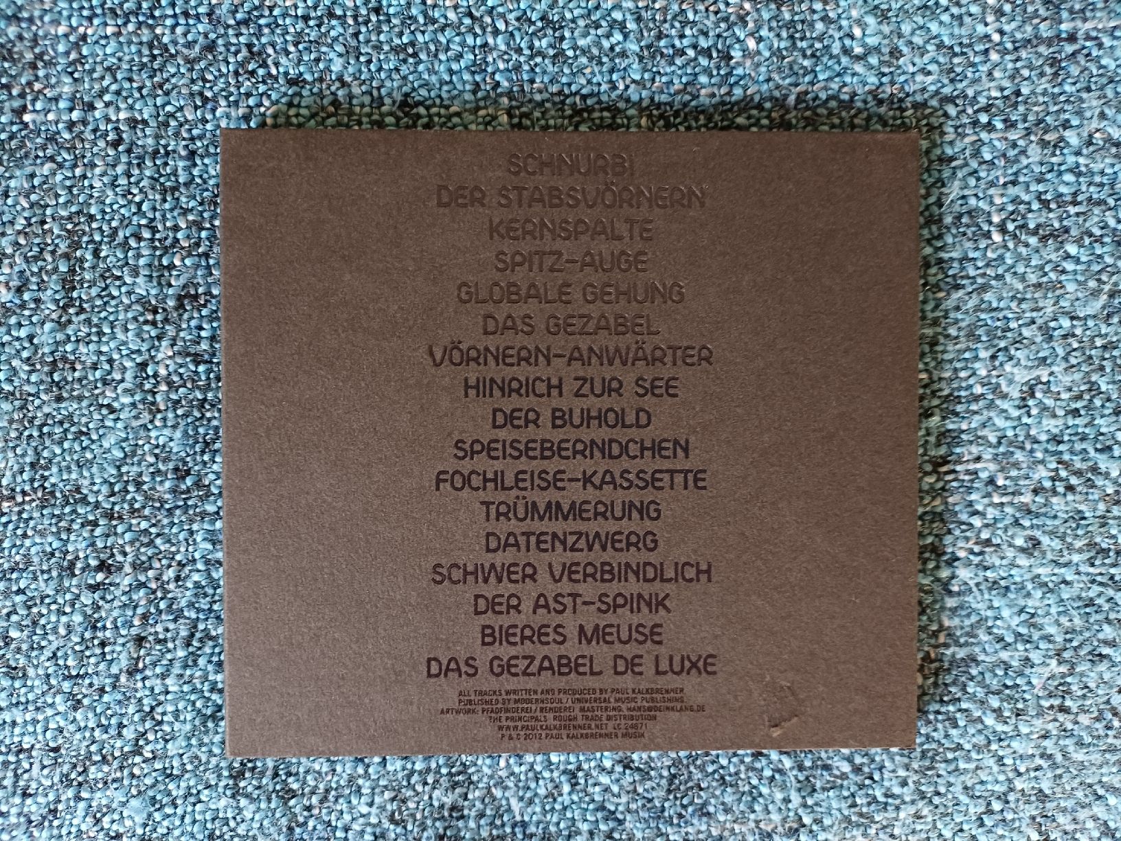 CD: Paul Kalkbrenner "Guten Tag" CD digipak – Nuovo (secondo la descrizione) da Begnins venduto da Drastic-Sound 1