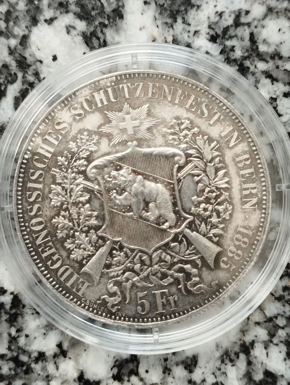 Alle Münzen: Schützenfest Bern 1885 – Gebraucht aus Zuzwil SG von hpzuzwil 2
