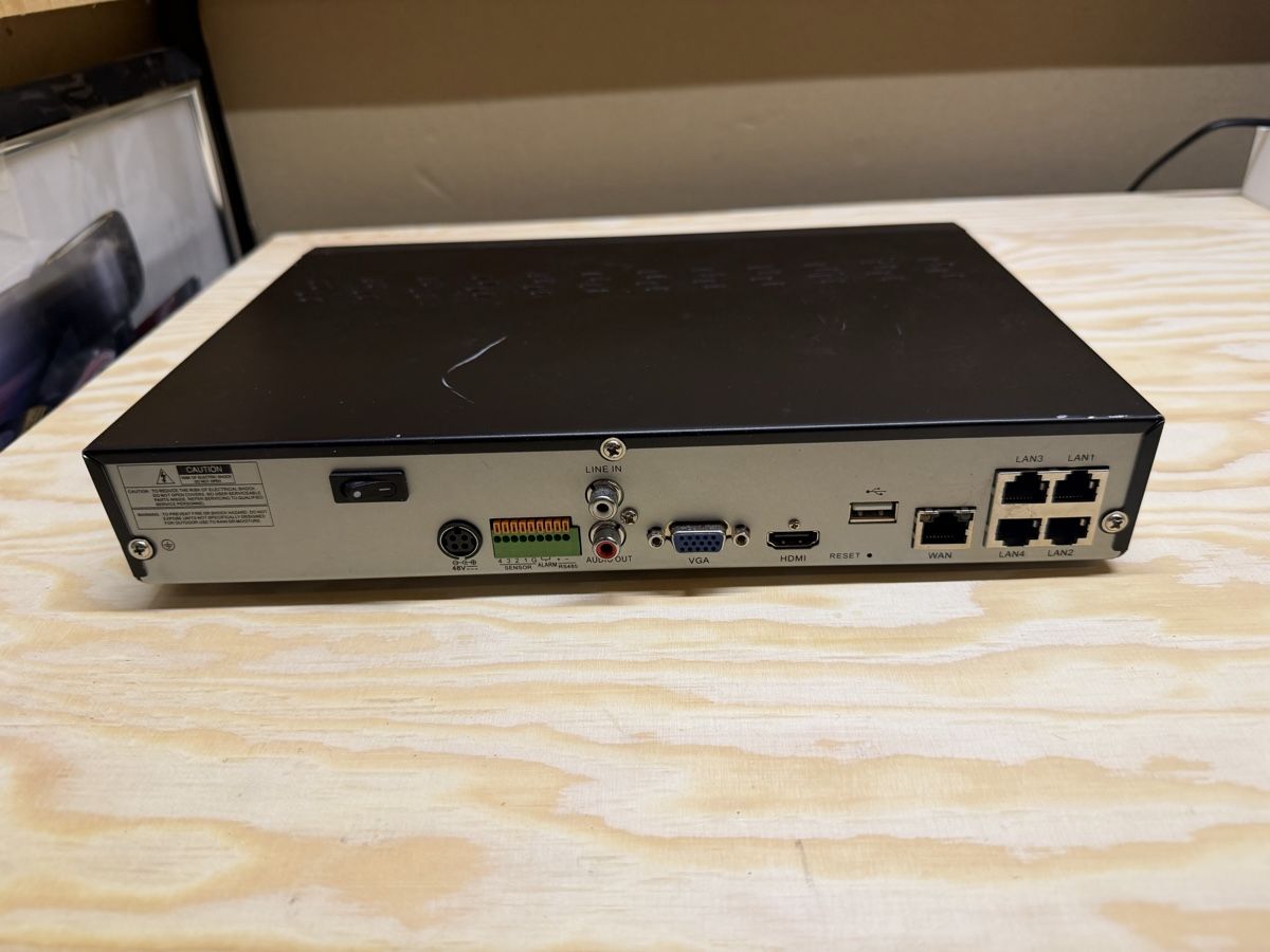 Receiver: Bascom Überwachungssystem 4 Kanal POE – Gebraucht aus Root von Senseless 1