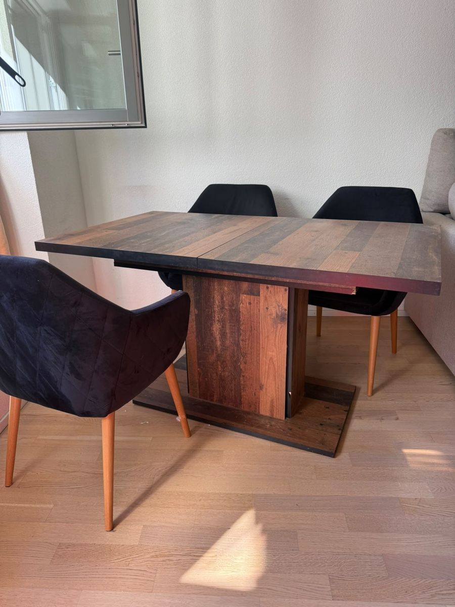 Set di tavolo e panche: Table extensible en bois avec 4 chaises – Usato da Châtelaine venduto da yan_7ddm