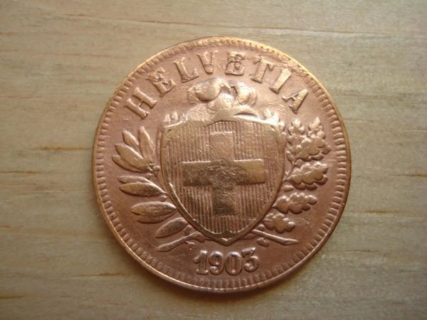 Tutti le monete: (A8)  2 Rappen 1903  VZ- – Usato da Erlach venduto da Net-Coins