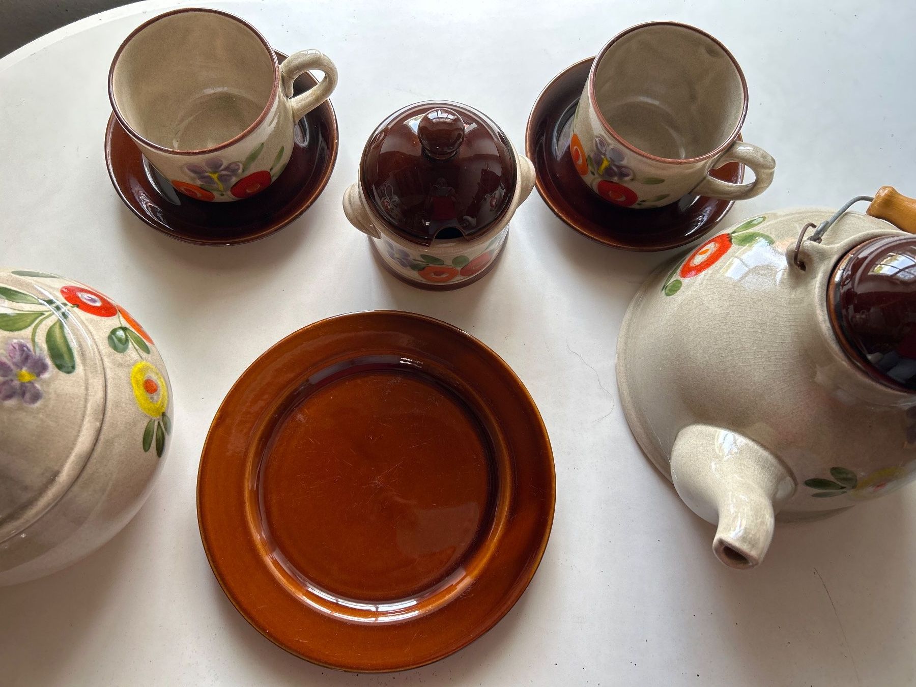 Geschirrsets: Keramik Kaffeeservice mit Blumenmuster gebraucht – Gebraucht aus Villnachern von RicardoMary 3