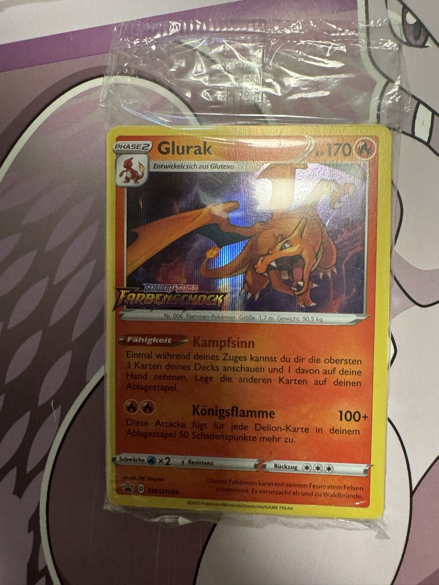 Pokémon Carte collezionabili: Glurak Farbenschock PreRelease - SWSH066 - Promo - Sealed - – Nuovo (secondo la descrizione) da Emmenbrücke venduto da paj_q8wx 1