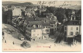 ZÜRICH Kreuzplatz - Wirtschaft, Forchstrasse, Tram, Tram