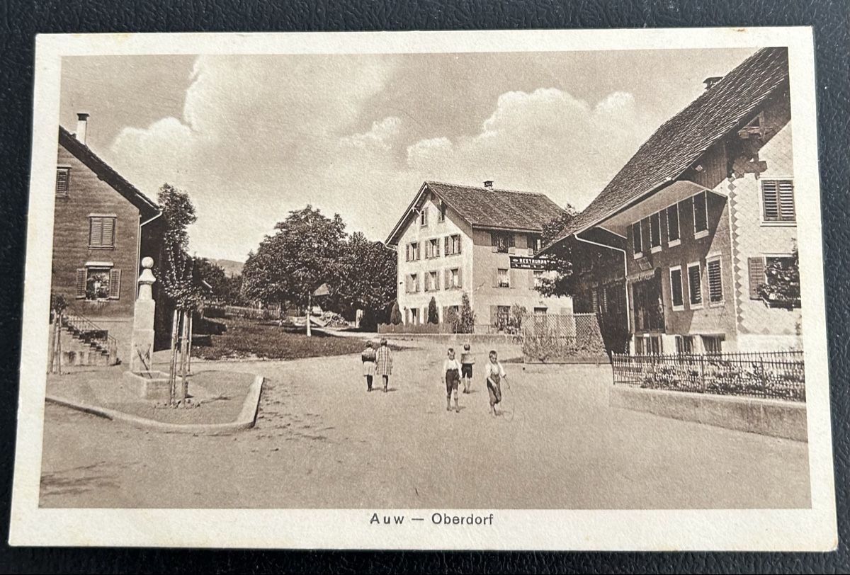 Cartoline postali: Auw Oberdorf  – Usato da Horw venduto da Tellbub