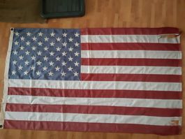 Vintage Flagge USA mit Schachtel 50er Jahre