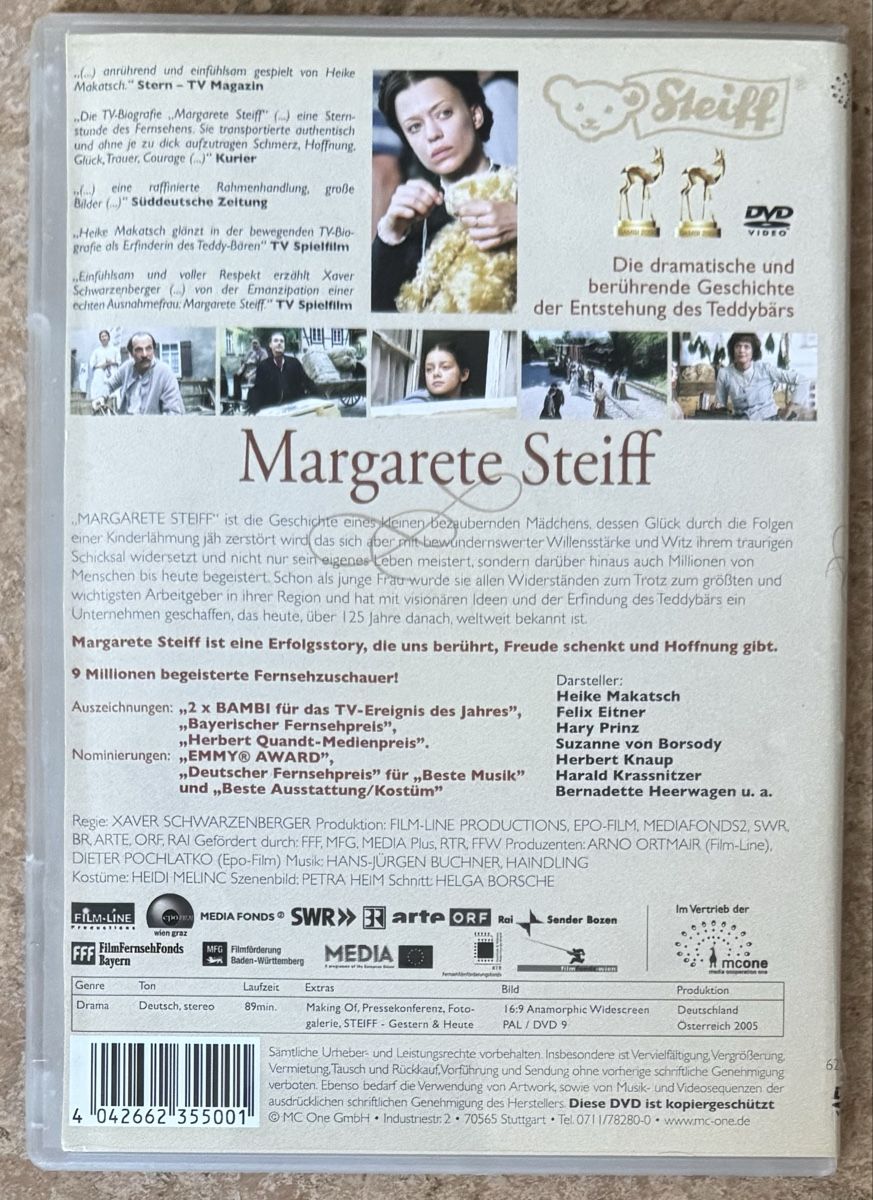 Tutti i DVDs: MARGARETE STEIFF – Nuovo (secondo la descrizione) da Dietikon venduto da AndreaSch01 1