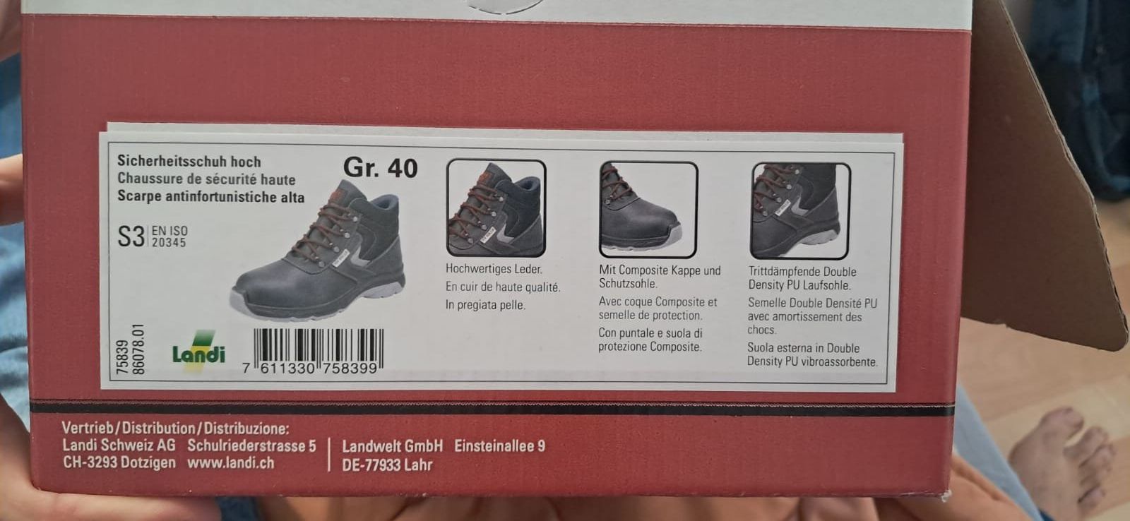 Scarpe da uomo: Arbeitsschuhe Gr. 40 robust, gebraucht, gute Sohle – Usato da Herisau venduto da pan_5fvj 3
