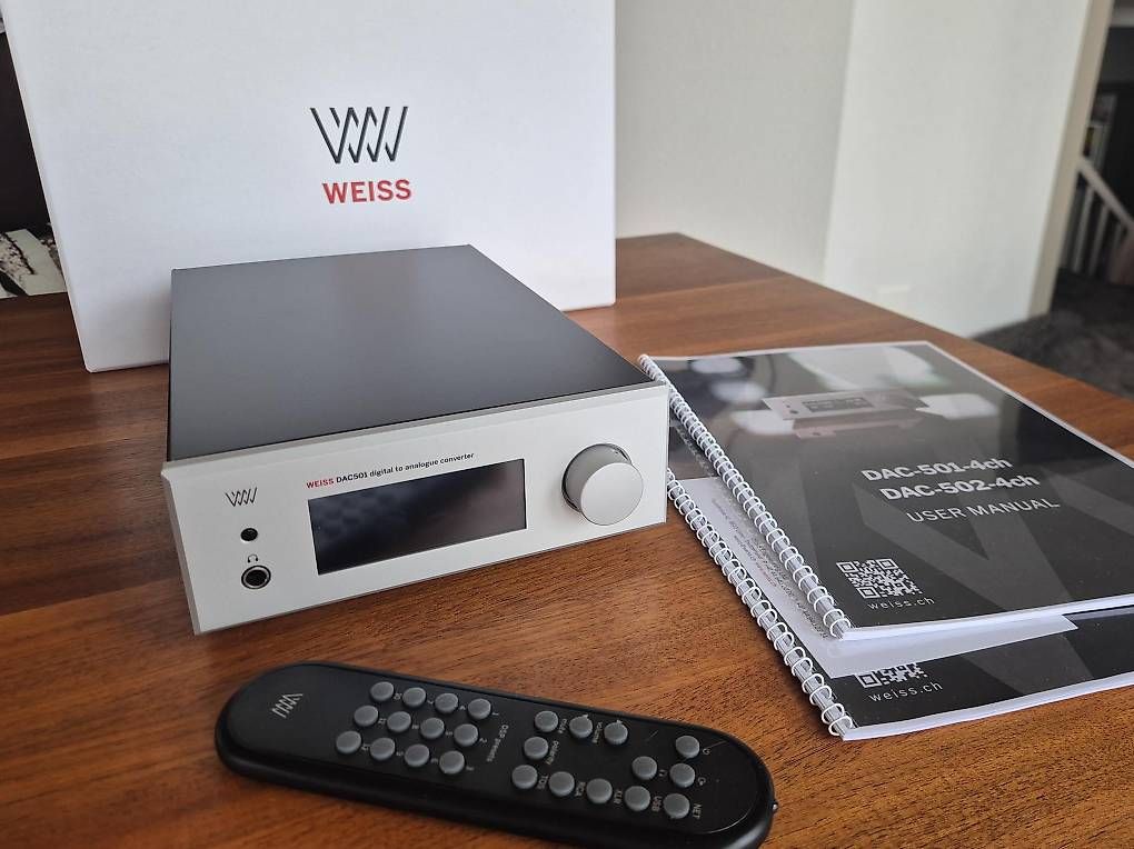 Weiss Convertitori: WEISS DAC501 4-Channel silver – Nuovo (secondo la descrizione) da Rorschacherberg venduto da Alpenroesti 1