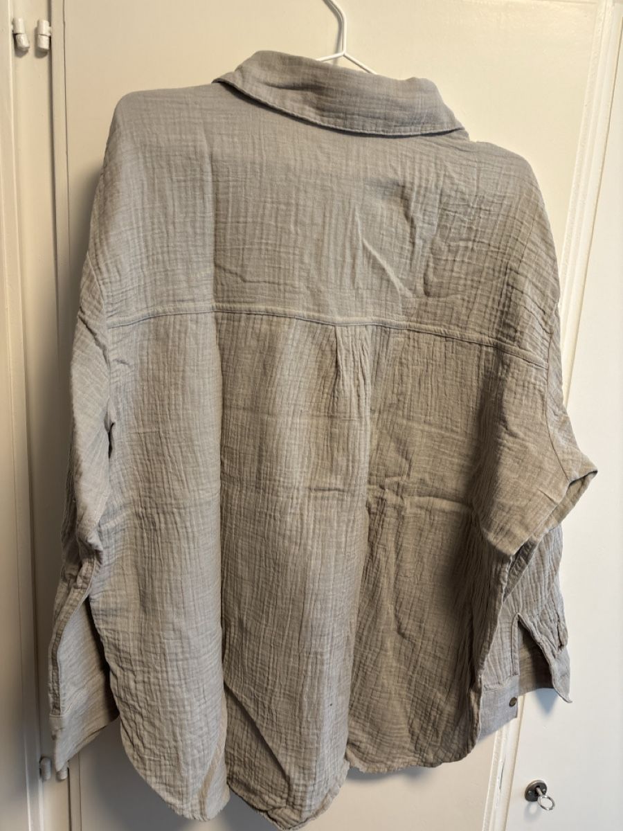 H&M Camicette: H&M Bluse, XL, Hellgrau-grün – Nuovo (secondo la descrizione) da Adliswil venduto da ninotschka7 4