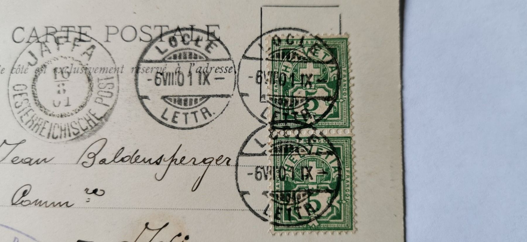 Alle Briefmarken: Postkarte 1901 – Gebraucht aus Aadorf von Chnorli-Furz 2