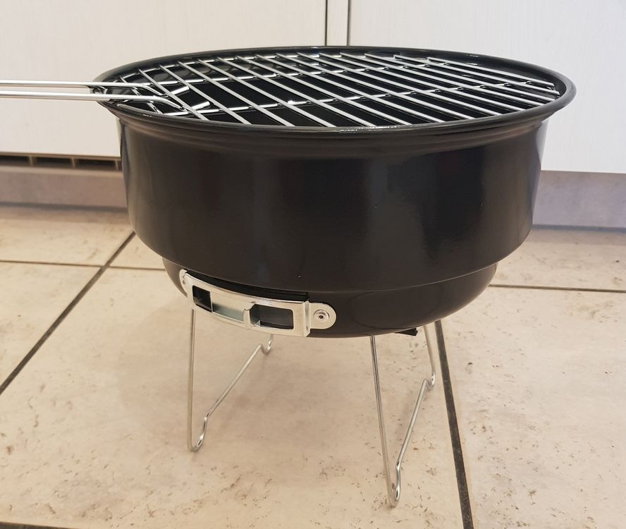 Tramontina Holzkohlegrill Mit Deckel – Klein, Tragbar, Ideal Für Picknick & Balkon