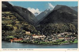 MURG am Walensee Blick ins Murgtal SG gel. 1935!