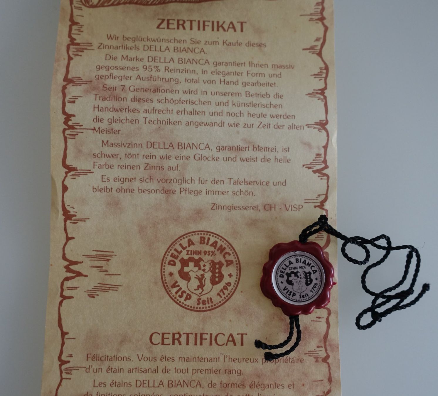 Caraffe: Walliser Zinnkanne – Nuovo (secondo la descrizione) da Visp venduto da ste_wqp8 5