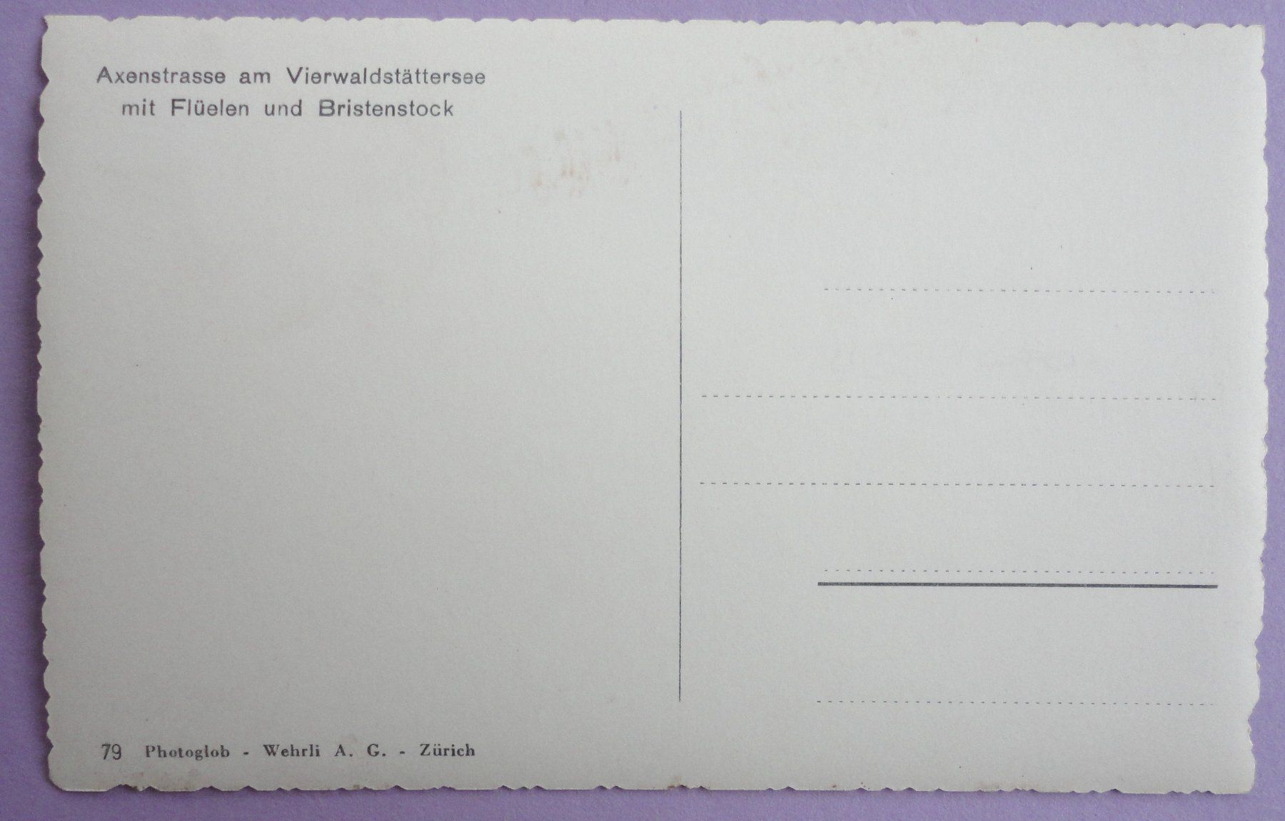 Cartoline postali: Axenstrasse am Vierwaldstättersee – Usato da Fétigny venduto da Billy2miny 1
