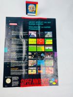 Prospekt  Mini Poster Flyer SNES  Super Nintendo  DE + FRA