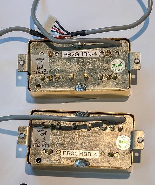 Epiphone Strumenti musicali: Epiphone Probuckers Gold, switch, boutons, jack, potards – Nuovo (secondo la descrizione) da Torny le Grand venduto da cla_w6np 1