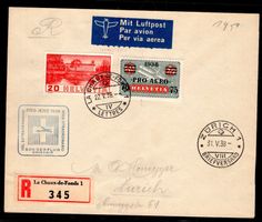 CH - Flugpost - Sonderflug - SF 38.1f - Pro Aero 1938