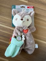 Kuscheltier Reh mit Nuggi Halter - Neu