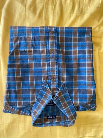 blaues kariertes vintage Giant Jeans Hemd - Gr. L