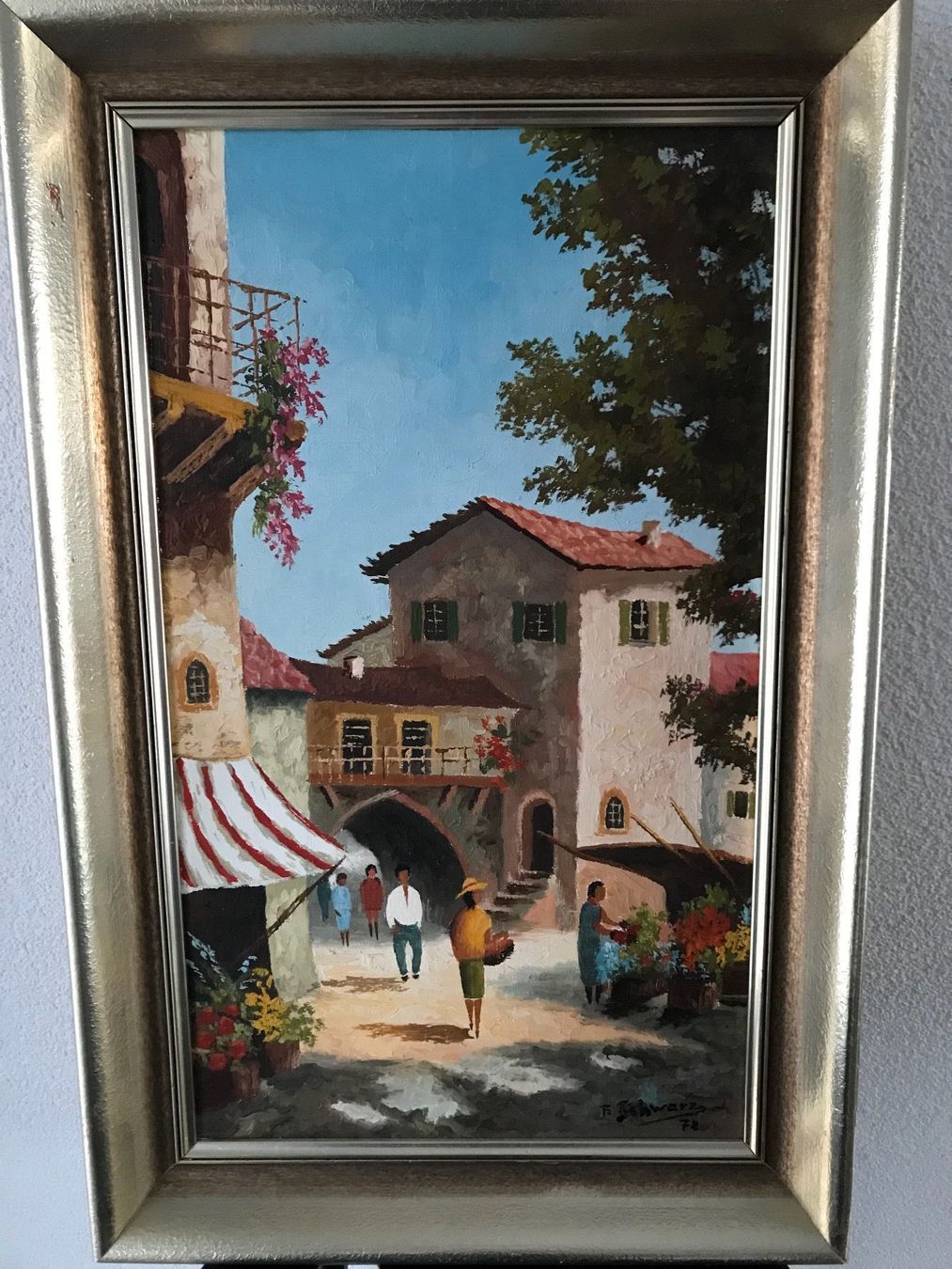 Gemälde: Bild von Kunstmaler Franz Schwarz – Gebraucht aus Wollerau von Garten1957 2