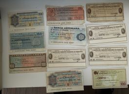 Italienische alte Banknoten, Sammlung, Vintage, Top!