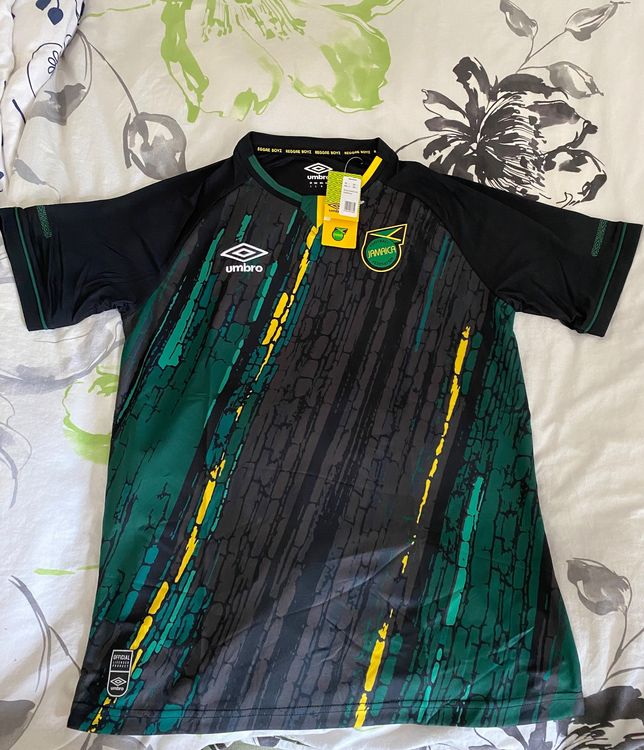 Maillot de foot domicile ÉQUIPE NATIONALE JAMAÏQUE 2002/2004 UHLSPORT L/XL