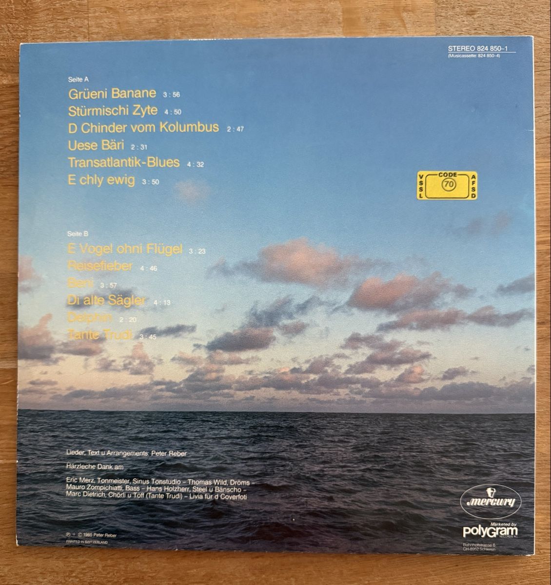 Dischi in vinile: Peter Reber - Grüeni Banane LP Schallplatte – Usato da Goldach venduto da Messerguru 1