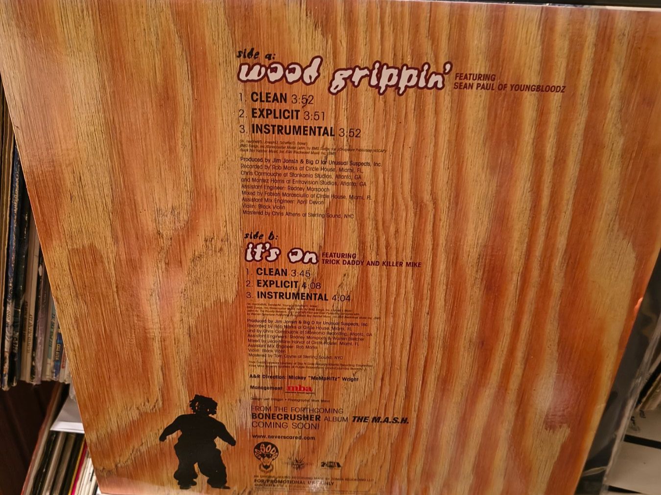 Schallplatten: Disco Bone Crusher Wood Grippin' 12" – Gebraucht aus Wetzikon ZH von GUAIO 1