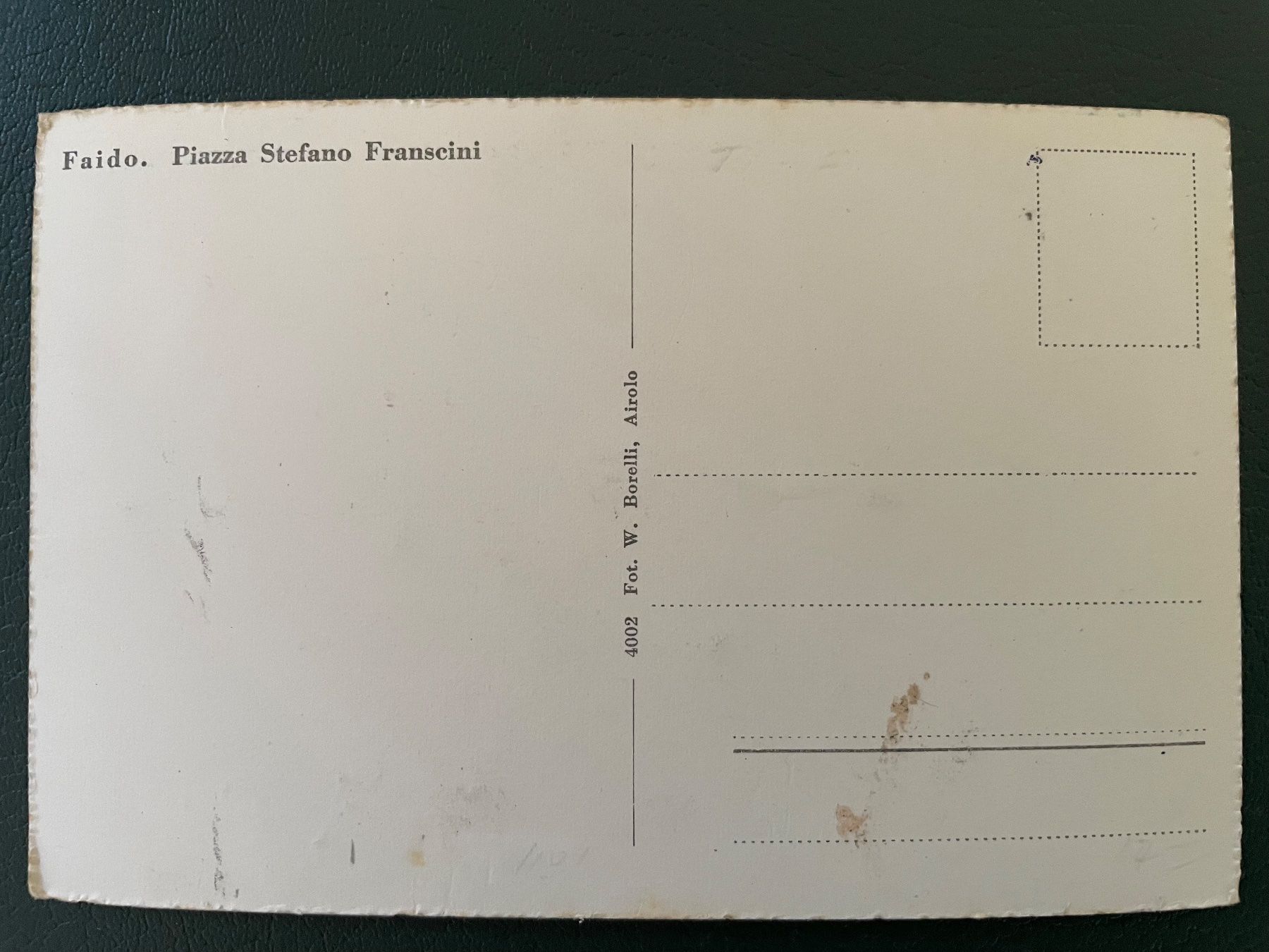 Cartoline postali: Faido piazza Stefano Franscini con oldtimer – Usato da Faido venduto da Fusnengo 1