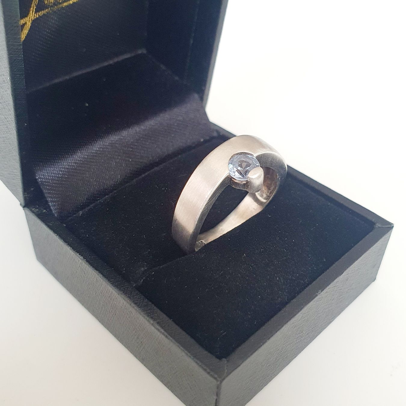 Anelli: Silberring 925 mit blauen Stein Gr 19.2 mm  – Usato da Kreuzlingen venduto da Wunderkiste123 5