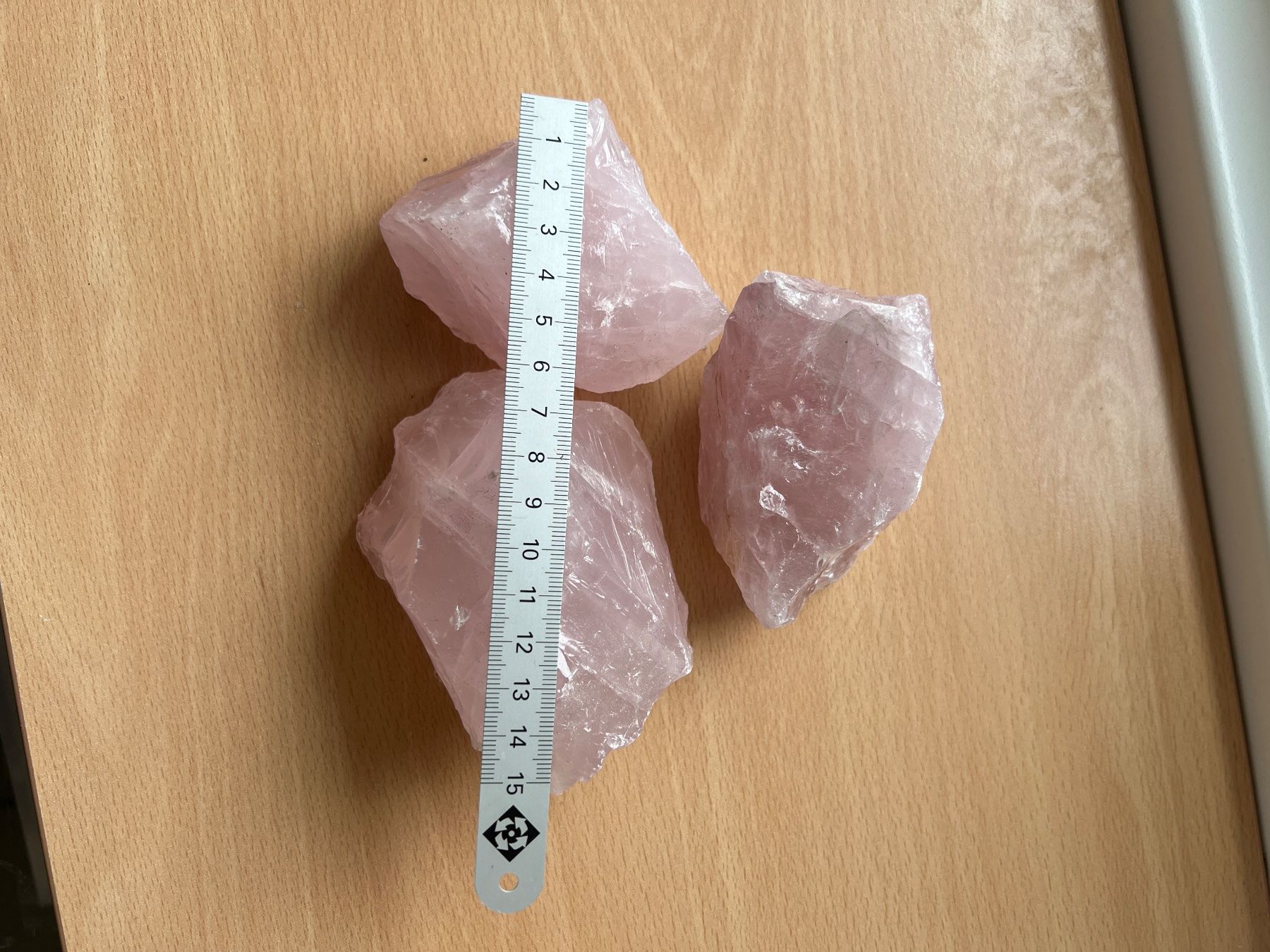 Minerali & Pietre curative: 3 Rosenquarz-Rohstein – Usato da ZUFIKON venduto da SULMI01 4