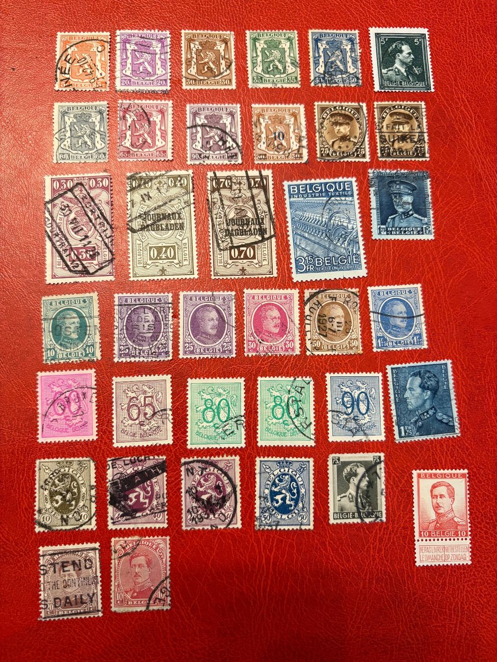 Tutti i francobolli: Kleines Lot Belgien – Usato da St-Légier-Chiésaz venduto da Theo006