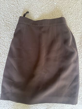 Mugler Skirt Brown Size Medium Knee-Length Used