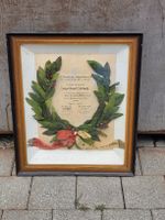 Urkunde Sängerbund Goldach . Preis Lorbeerkranz Pokal 1907 