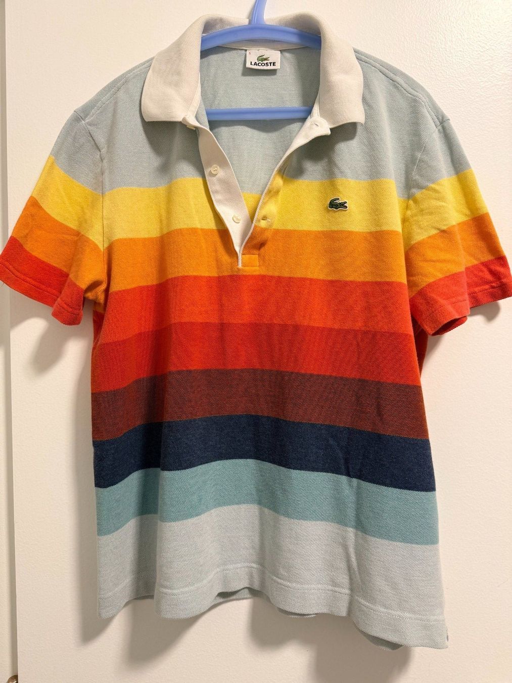 Magliette Polo: Lacoste Polo Homme Multicolore Rayures Taille 5 – Usato da Attalens venduto da LabelsPrives