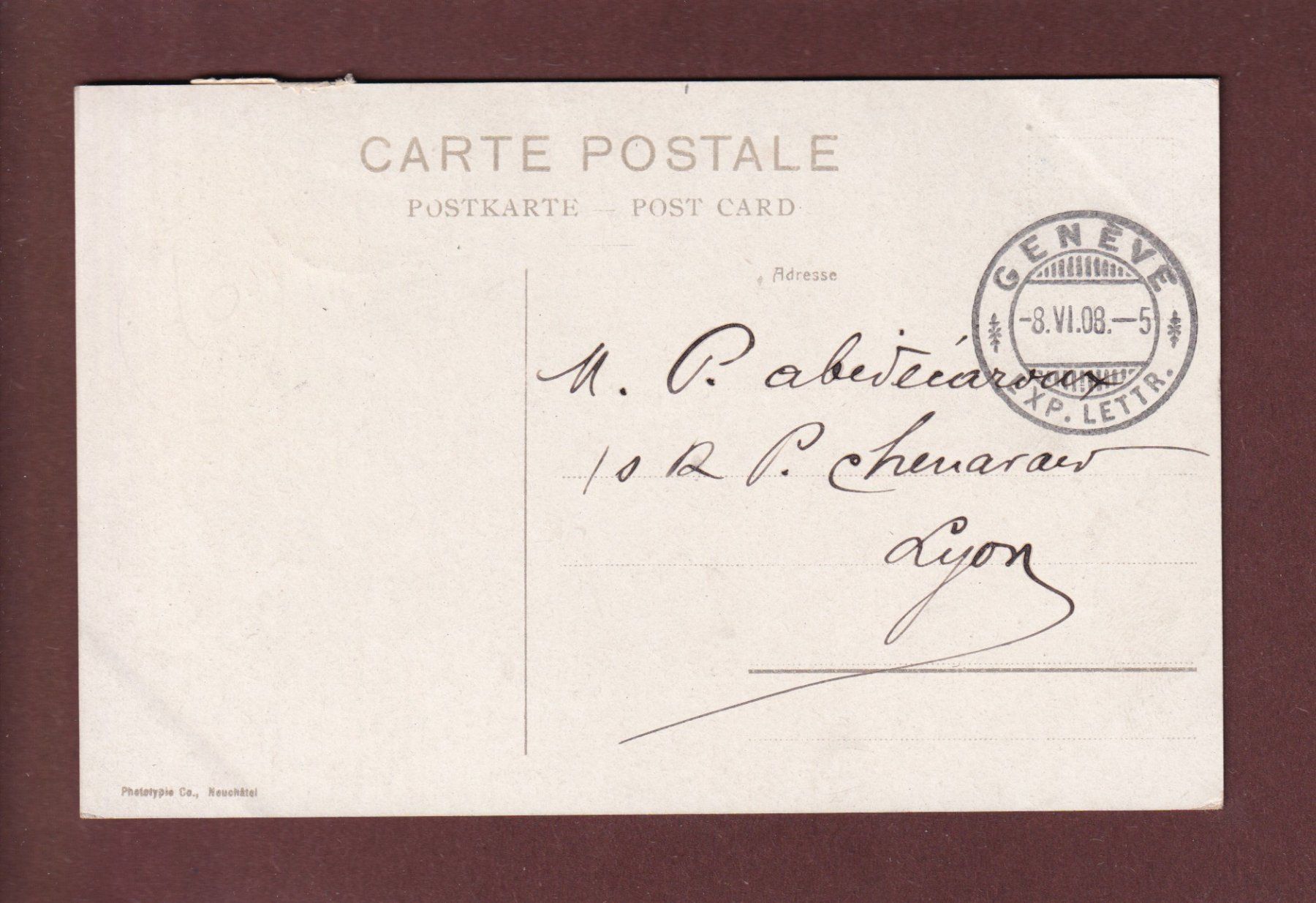 Cartoline postali: GENEVE - Corraterie - 1908 – Usato da Pully venduto da nicecards 1