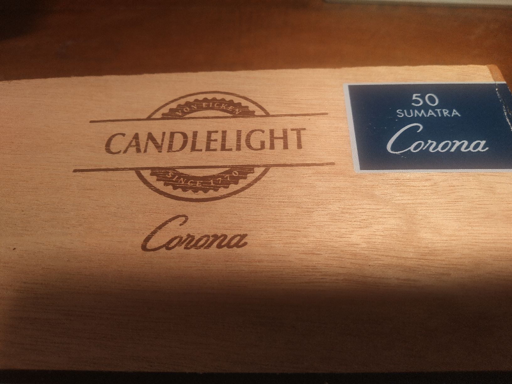 Sigari: 50  Zigarren Corona Sumatra Candlelight – Nuovo e nell'imballaggio originale da Weggis venduto da cherry2000 8