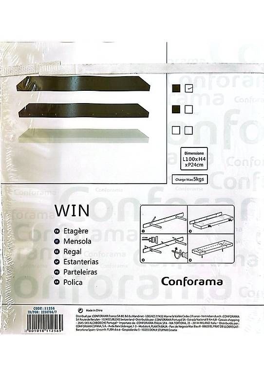 Conforama Étagères: Étagère WIN Conforama noire – Neuf avec emballage d'origine à Genève par Sebch83