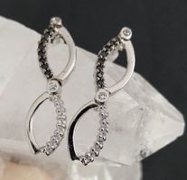 GLITZER  OHRRINGE IN 925 SILBER