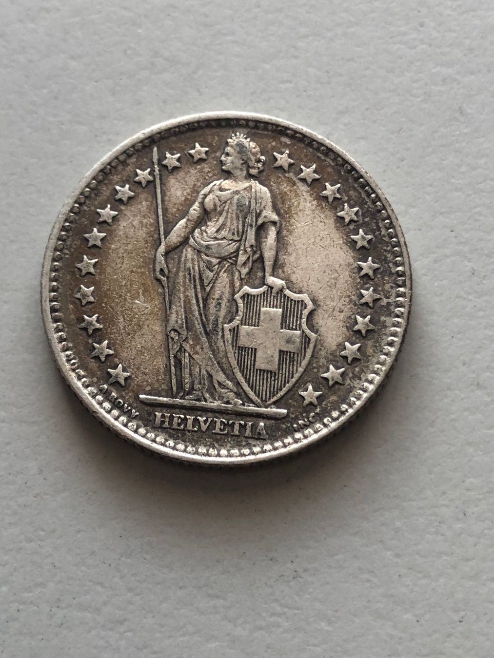 Alle Münzen: 2 Fr. 1932 – Gebraucht aus Schötz von Odpa 1