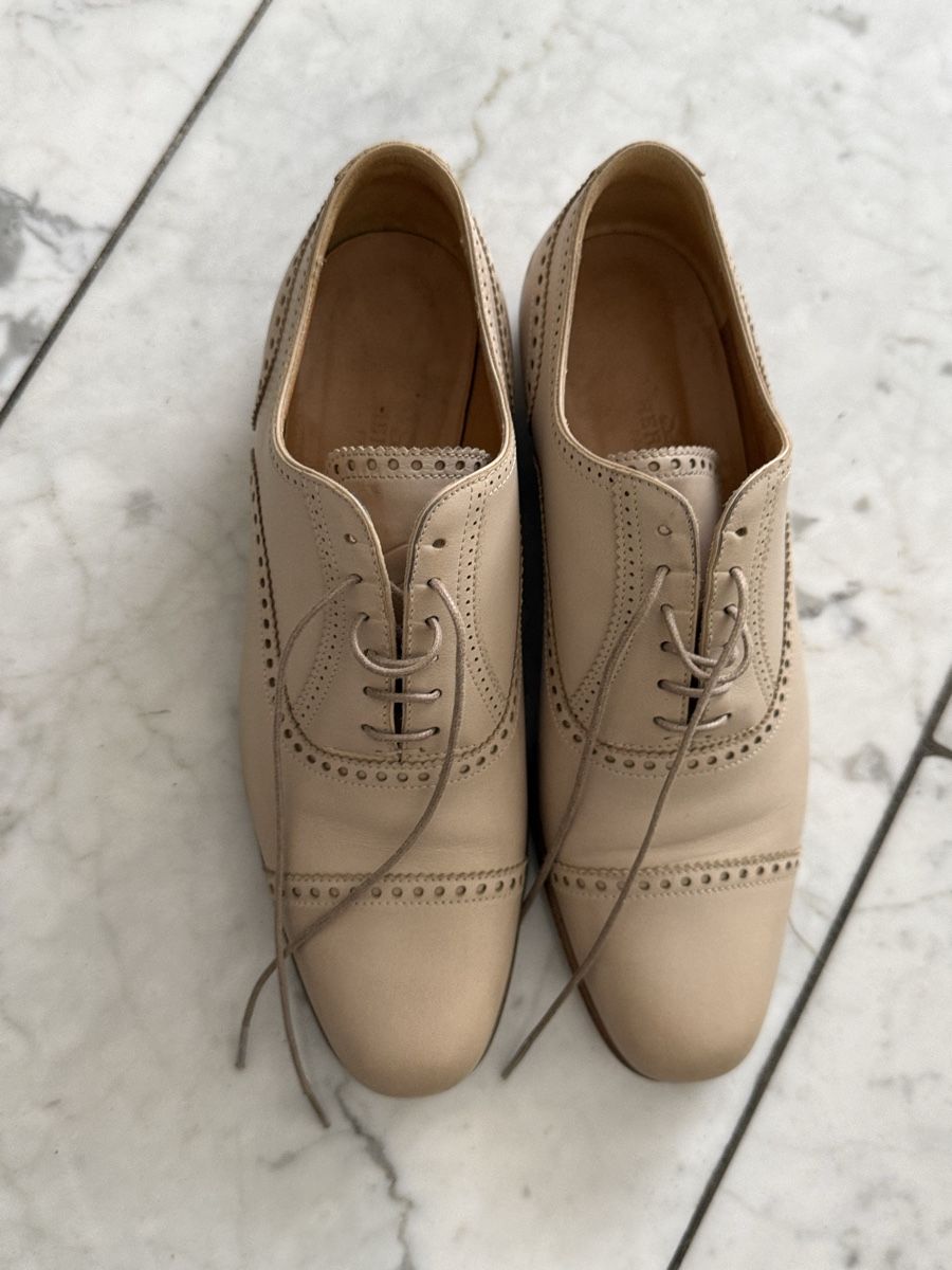 Hermès Scarpe da donna: HERMES Schnürschuhe Leder Nude Beige Gr. 36 – Usato da Unterägeri venduto da Goldigirls 4
