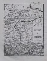 Le Bon Messager 1847 Lausanne mit Karte Bern